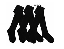 6x Pack Girls Black Tights
