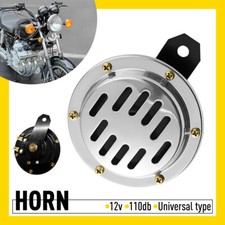 110db 100mm Universal Loud Motorcycle Motorbike Bike 12v Slitted Chrome Horn