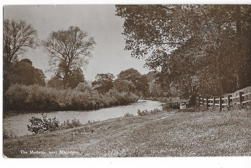 Postcard maidstone view - maidstone,
