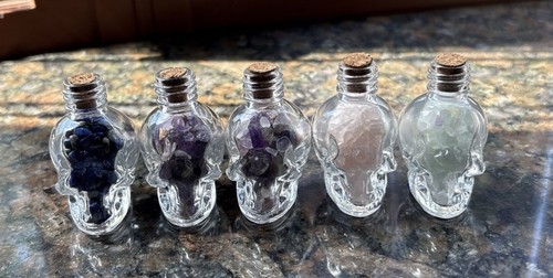 5pcs skull wishing bottle - wishing,
