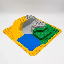 LEGO ® DUPLO ® 3D building plate 2295 yellow green gray blue 24x24 38x38 cm mountain water zoo