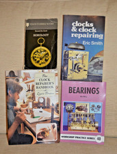 ""Clocks & Horology 4x Book Bundle - Repairs, Bearings, Self Teach Guide""