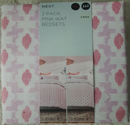 Next pack pink double - pack, duvet