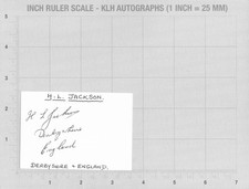 Herbert Jackson Hand Signed