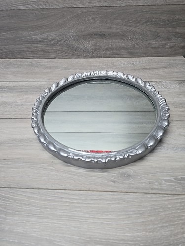 Vintage circular wall mirror - circular,