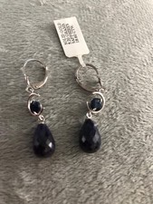 9ct gold sapphire earrings