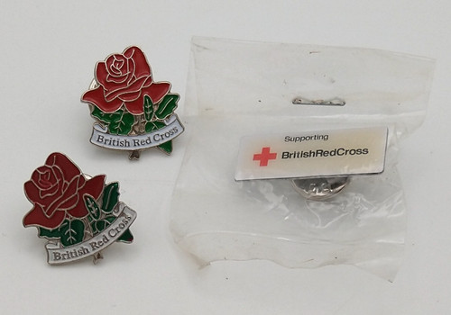 British red cross pin badge - british,