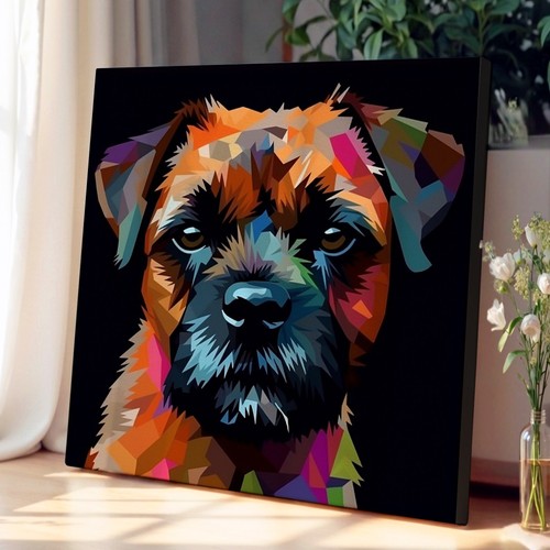Border terrier graphic art - border,