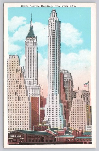 Postcard cities service - postcard,