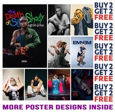 EMINEM SLIM SHADY KENDRICK LAMAR POSTER PRINT A4 A3 SIZE BUY 2 GET ANY 2 FREE