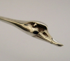 RARE JACK SPENCER DESIGNER STERLING SILVER SWAN BIRD ANIMAL SPOON 1989