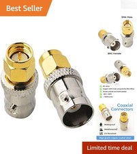 Gold plated bnc female - to, sma