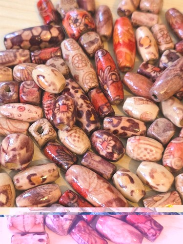 100pcs assorted designs wooden - 100pcs,