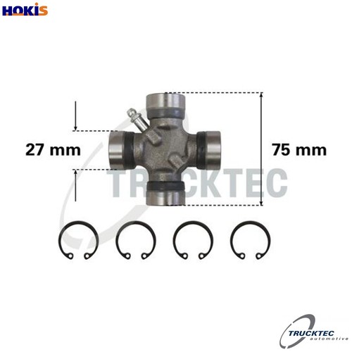 Joint propshaft 041 for - propshaft, 02.34.041