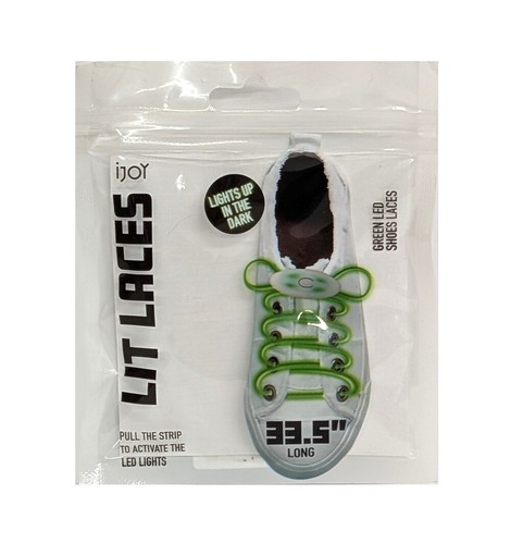 Ijoy green led shoe laces - shoe,