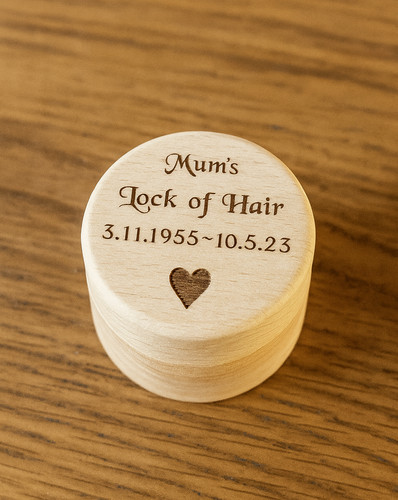Small wooden urn for human - for,