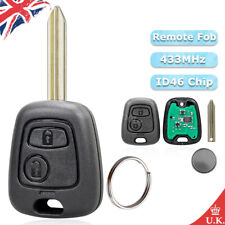 For Citroen Berlingo Picasso Xsara Saxo Remote Key Fob 2B 433MHz + ID46 Chip SX9