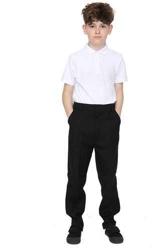 Boys black trousers kids - kids, zip