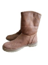 TU Sainsbury Woman Suede Boots With Faux Lining 
