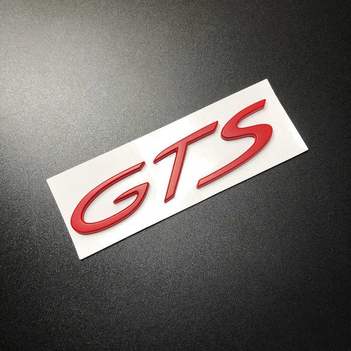 1pcs matte red gts rear - 1pcs, badge