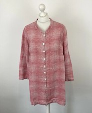 Sahara Pink Shirt Dress Linen