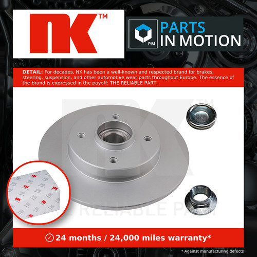 Brake discs pair solid fits - brake,