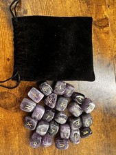 Amethyst Rune Stone Set 24