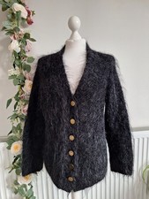 VINTAGE HAND KNITTED BLACK