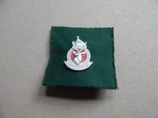 EB Rhodesia Defence Regiment Cap Badge & Piece of Stable Belt Rhodesian