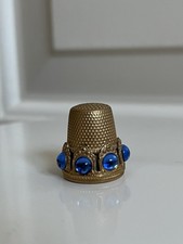 Vintage Austrian Blue Jewel Thimble