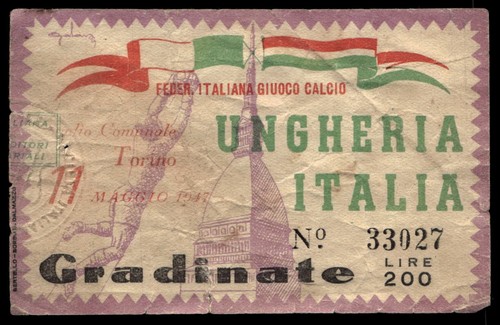Ticket 1947 italy - ticket, vs.
