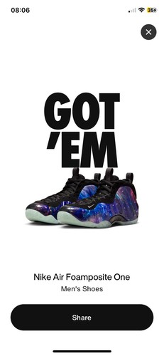 Nike galaxy foamposite - foamposite,