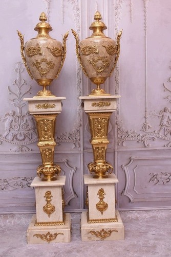 Marble pedestals columns - marble,