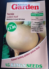 TURNIP GOLDEN BALL 1,200 Seeds