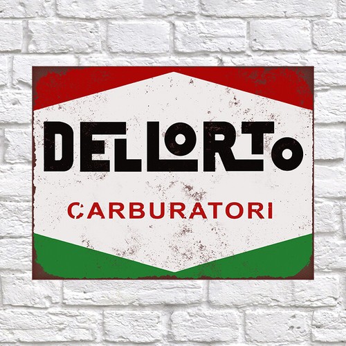 Dellorto retro metal tin - dellorto,,