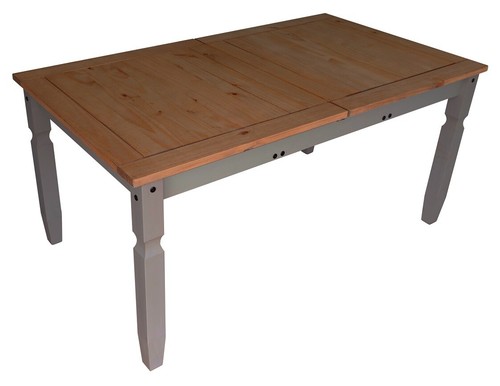 Corona dining table grey - dining, wax