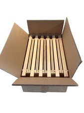 11X Assembled Bee Hive Frames With Foundation Honey Comb Frames Top Length 43cm