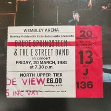 BRUCE SPRINGSTEEN 1981 Wembley