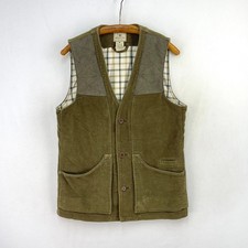 Beretta Moleskin Shooting Vest Mens Medium Olive Green Hunting Waistcoat Gilet