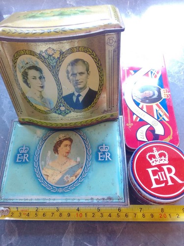 Royal souvenir tins - souvenir, (4x