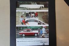 Original 1964 magazine advert: TRIUMPH HERALD  frame-ready wall-art 