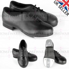 TAP SHOES BLOCH LEO JAZZ TAP OXFORD LACE UP KIDS BOY GIRL BLACK (SALE) LS3312G