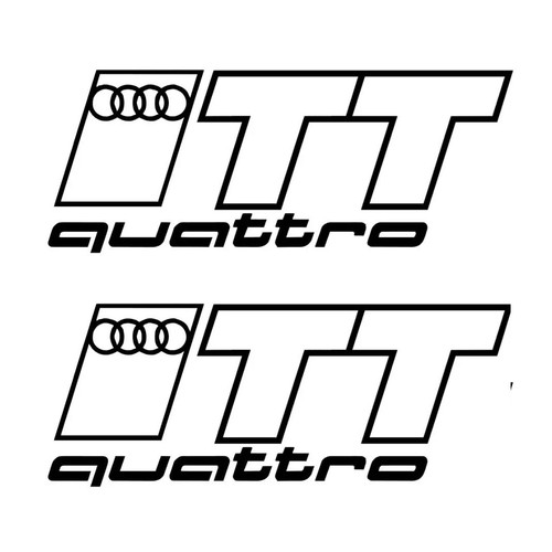 Quattro audi sticker door - quattro,