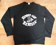 Stamp Out The Beatles Sweatshirt Flock Print Jumper Sweater Rare Mod 60s Vintage