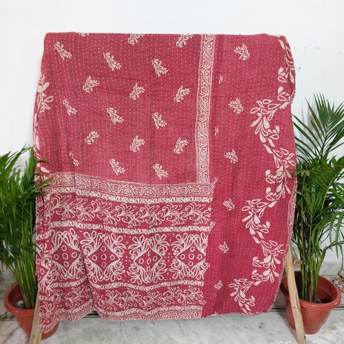 Kantha quilt indian handmade - quilt,