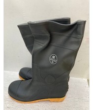 MENS BLACK / YELLOW WELLIES