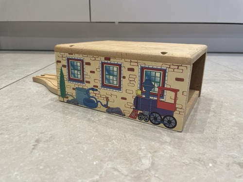 Wooden railway train shed for - wooden,