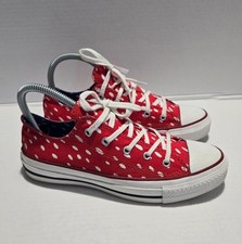 Converse Marimekko Limited Edition Red All Star Low Tops Trainers Size UK 4