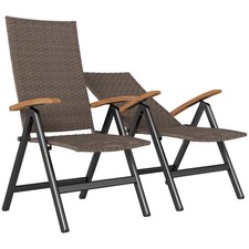 Outsunny Folding Rattan Garden