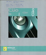 Renault Clio 2004-2005 UK Market Sales Brochure Inc. RenaultSport V6, 182 & Cup